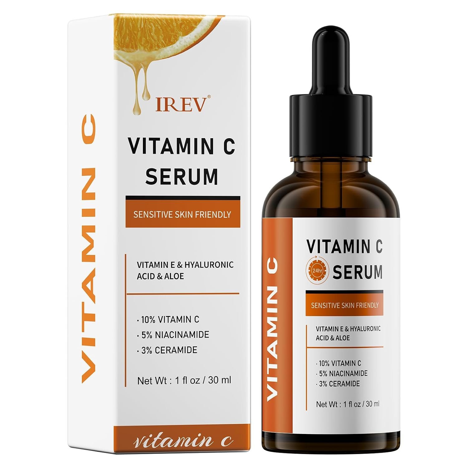 Vitamin C Serum, Vitamin C Serum for Face with Hyaluronic Acid, Daily Face Serum for Women, Face Skin Care Treatment, Supports Even Tone, Smooth Texture, and Lasting Hydration