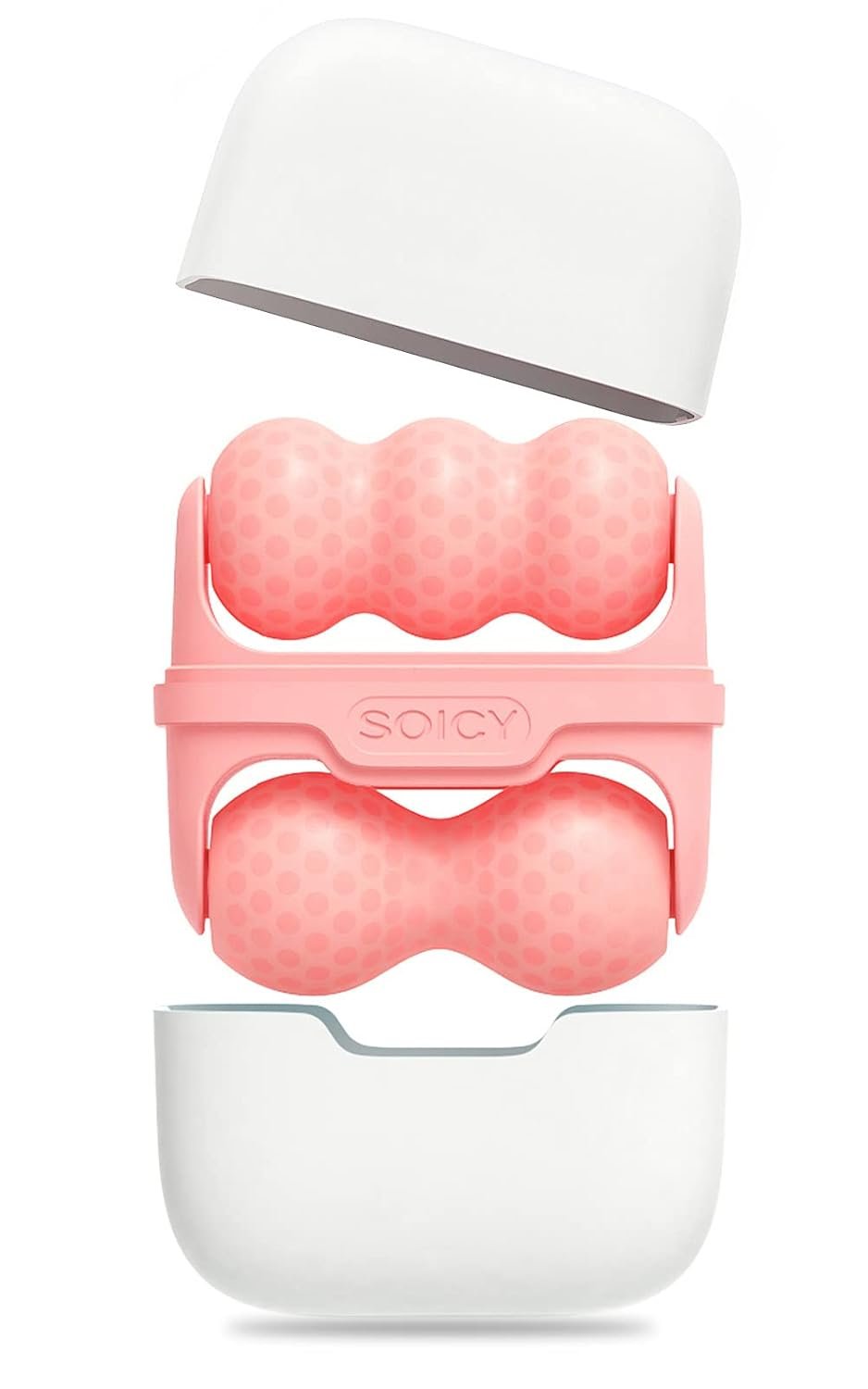 Ice Roller Double Ended, Ice Roller for Face & Eye Puffiness Relief, Ice Face Roller Massager for Migraine Pain, 2 in 1 Facial Ice Roller Skin Care Tool for Whole Body Minor Injury Cold Compress
