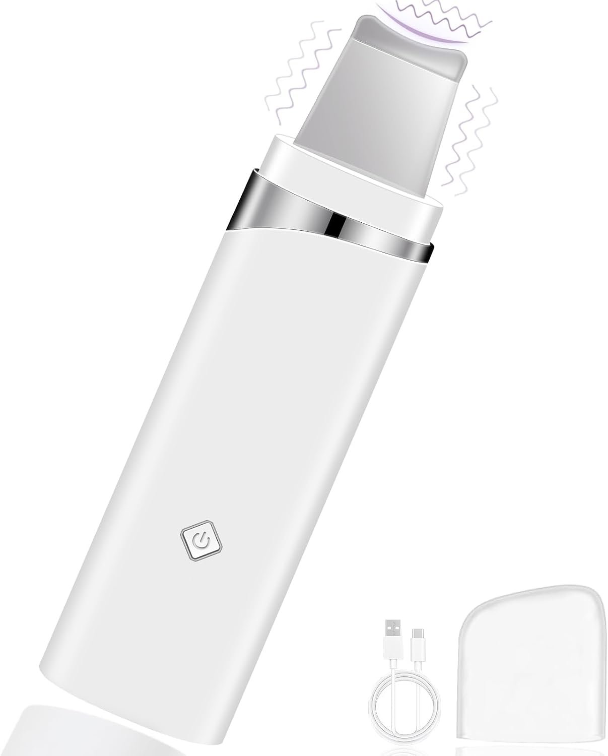 Facial Spatula Skin Scrubber with Timer, USB Rechargeable