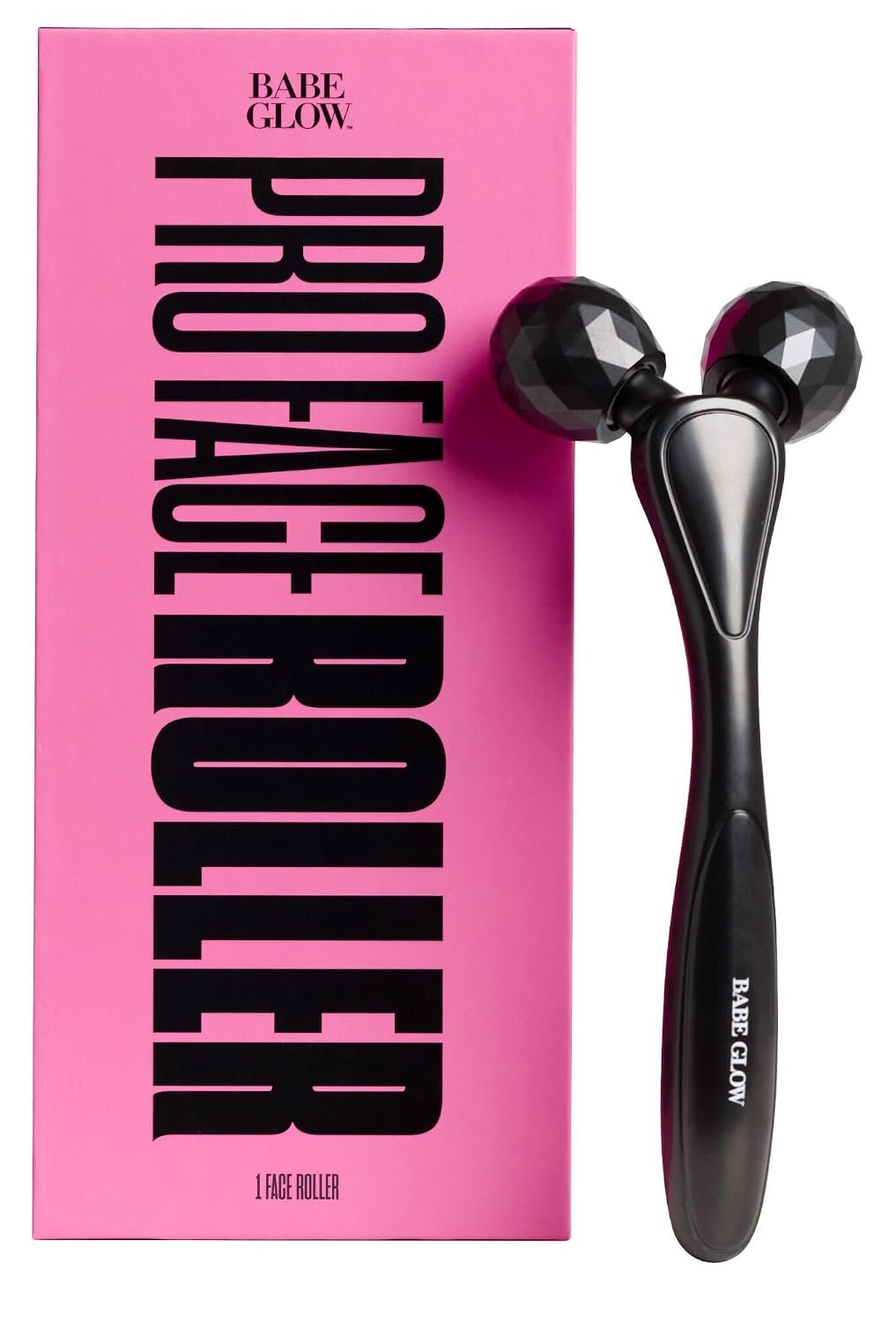 BABE ORIGINAL Pro Face Roller, Cooling Zinc Alloy Massage Tool