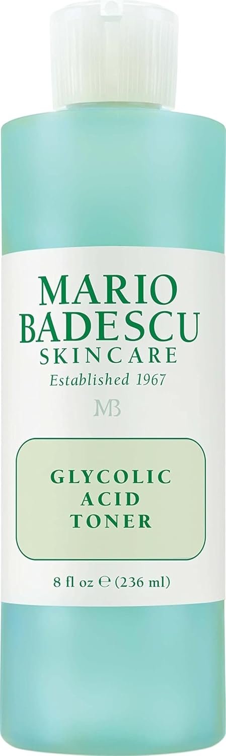 Mario Badescu Glycolic Acid Toner for Dry and Combination Skin, Alcohol-Free Facial Toner for Aging Skin, Formulated with Exfoliating Glycolic Acid & Antioxidant Grapefruit Extract