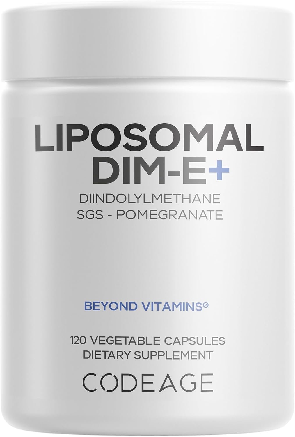 Codeage Liposomal DIM, SGS, Broccoli, Vitamin E Tocopherols, 120 Capsules