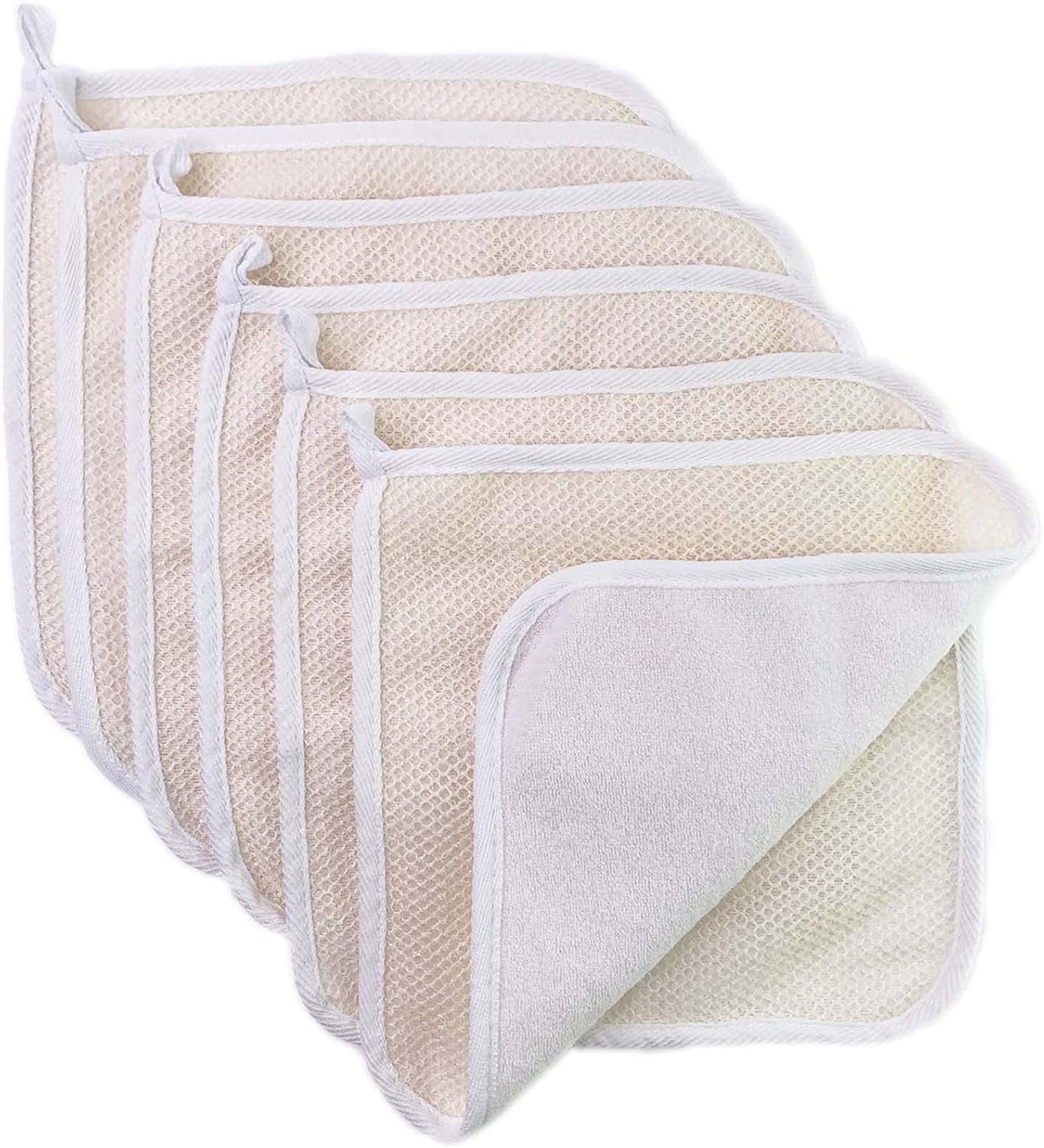 Soft Weave Washcloth for Face – Face Washcloths – Exfoliating Washcloths for Dead Skin – Exfoliating Towel Pack – Bulk – Washcloths Scrubber for Body and Face – Towel – 6 Pack