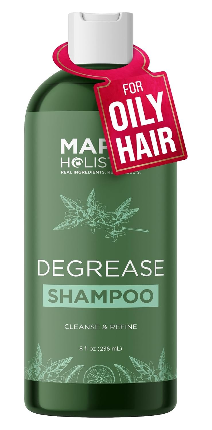 Clarifying Shampoo for Build Up and Oily Hair – Deep Cleansing Shampoo with Rosemary – Refreshing Lemon for Greasy Hair & Jojoba Oil for Scalp Cleanser – Anti Residue Shampoo for Healthy Scalp – 8 Oz