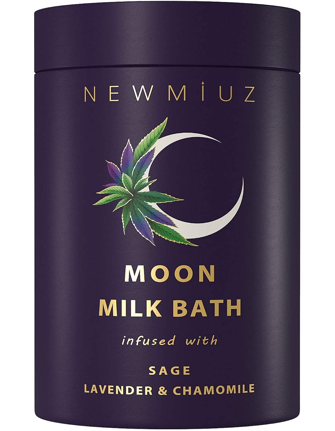 Cleansing Sage Moon Milk Bath Soak – Lavender Chamomile – Moisturize & Soften Skin Spiritual Stress Relief Gifts for Women Destress Luxury Spa Bath Salt Powder Birthday Perfect Stocking Stuffers