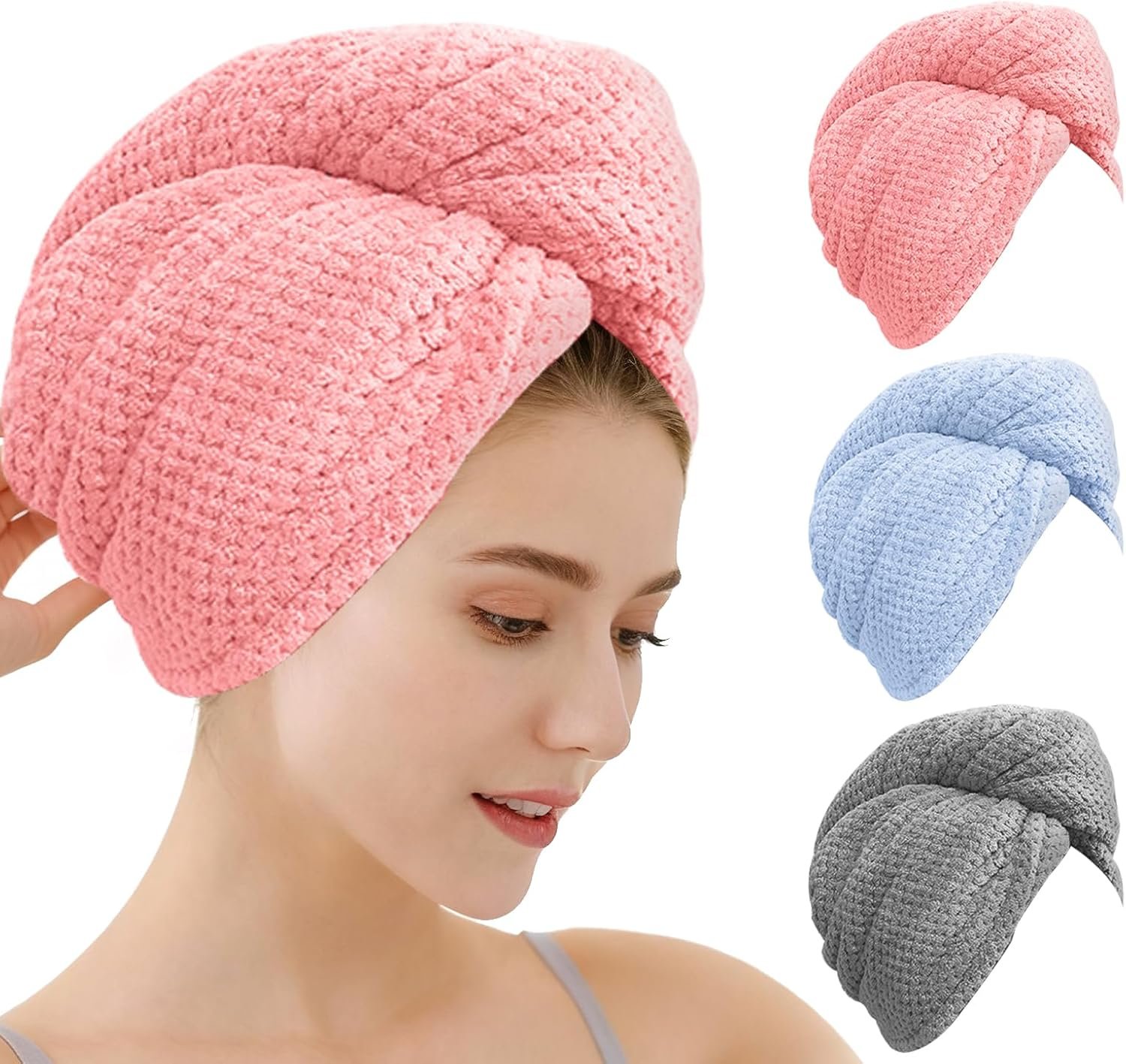 Microfiber Hair Towel for Women Stocking Stuffers for Women Teen Girls