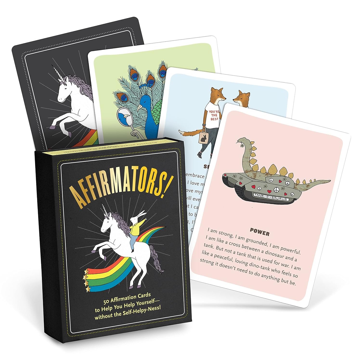 Affirmators! Original: 50 Affirmation Cards Deck For You Help Yourself without The Self-Helpy-Ness (50 Cards)