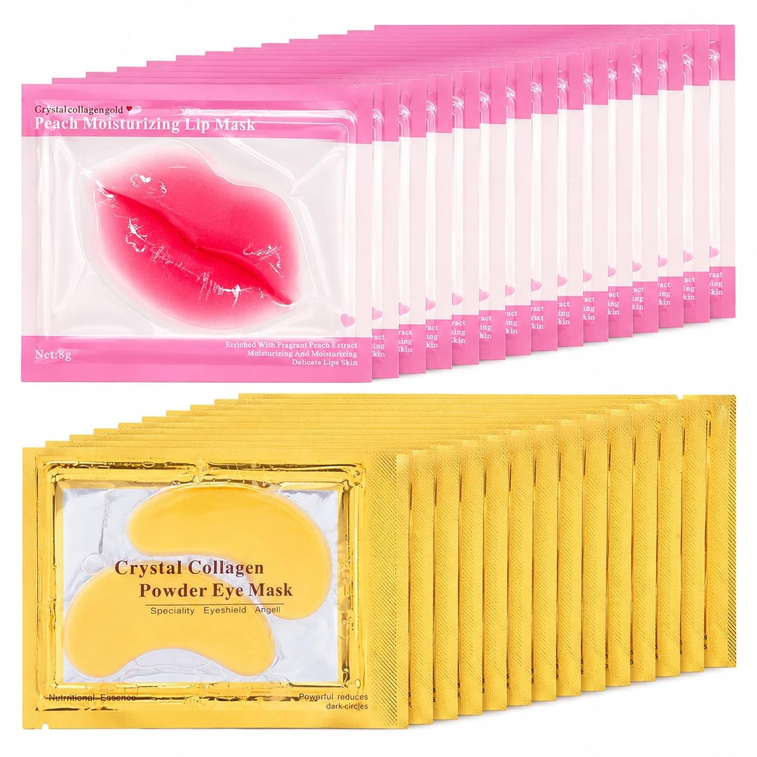 30 Pairs Eye Mask & Lip Mask, Hangover Kit, Bachelorette Party Favors